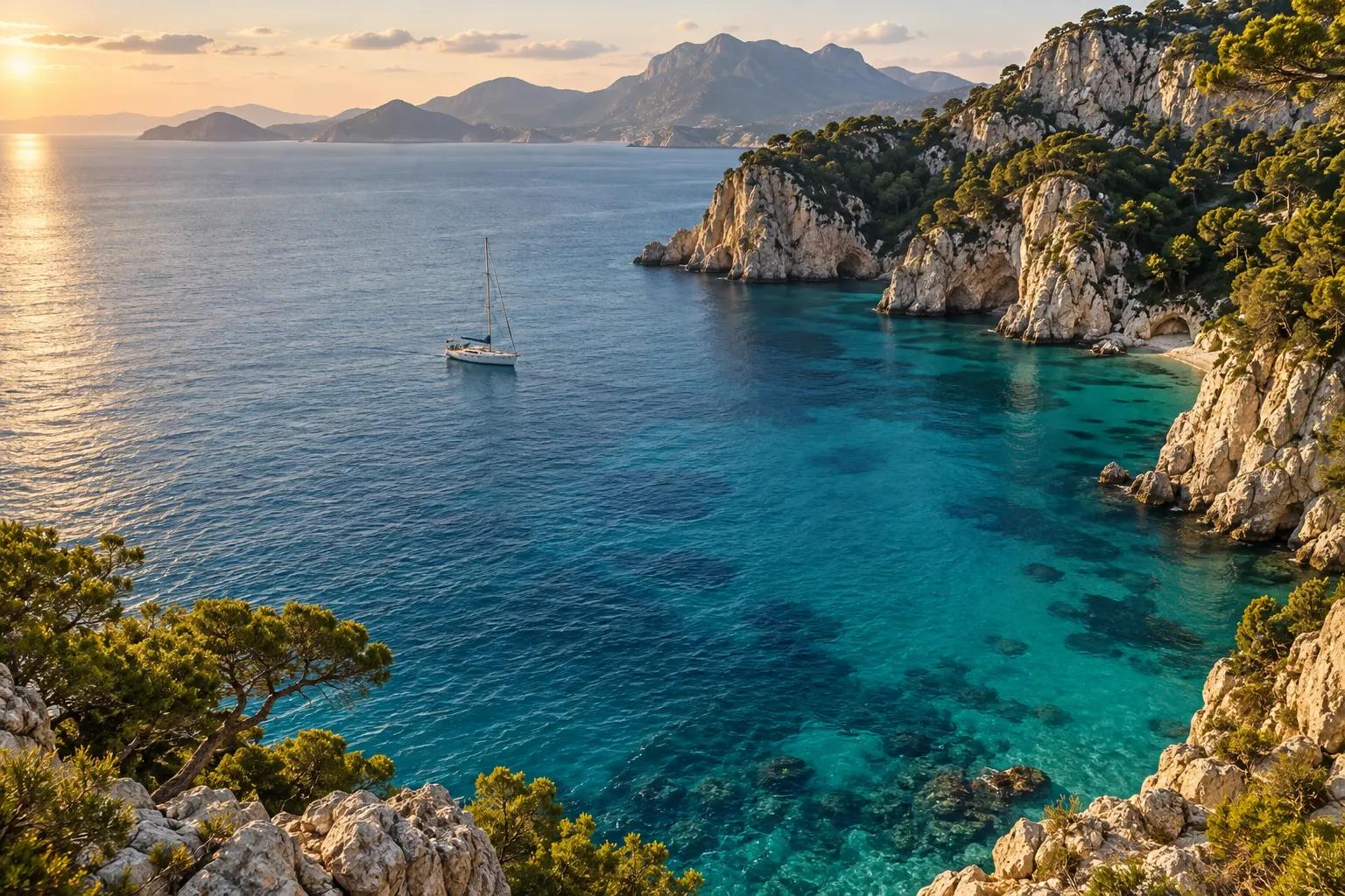 Illustrative Mediterranean anchorage